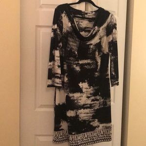 Style & Co. Drape Neck Dress